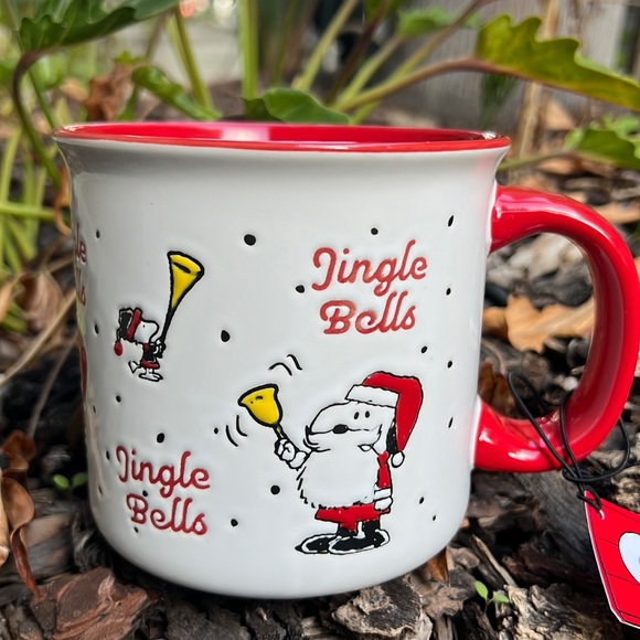 Speckled Christmas Jingle Bells Snoopy Mug - Picture 1 of 6
